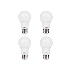 LUNO A19 Dimmable LED Bulbs, 9.5W (60W Equivalent)