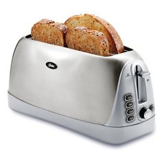 Oster Long Slot 4-Slice Toaster, Stainless Steel