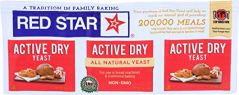 Red Star Active Dry Yeast, 3 Packets