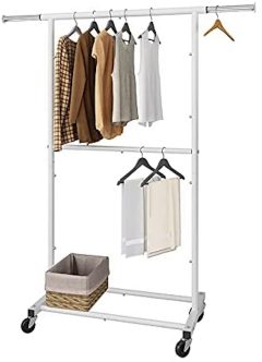 Simple Trending Double Rod Clothing Rack