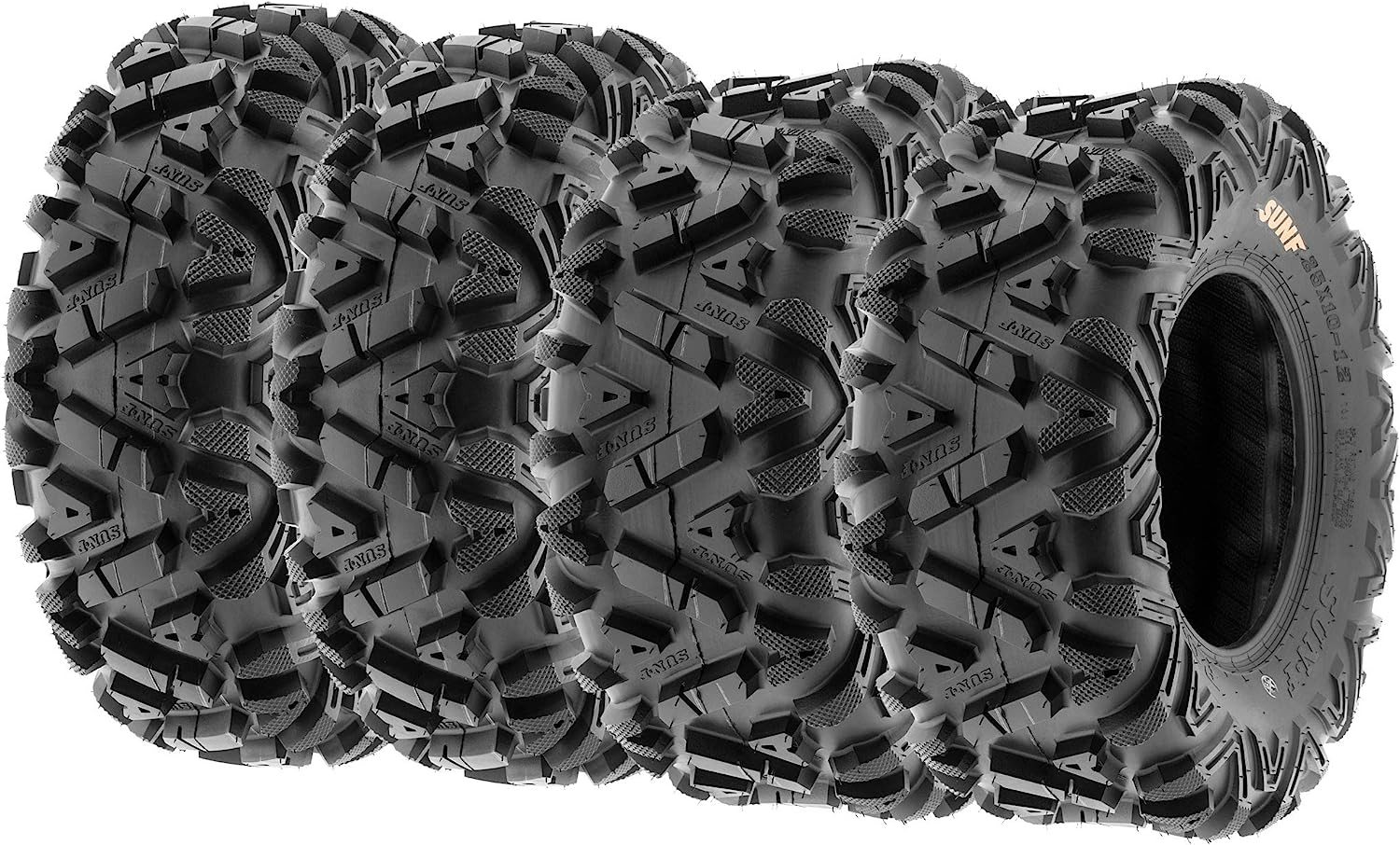SUNF Set of 4 ATV UTV All-Terrain Tires