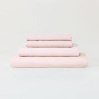 SIJO Stone Washed Organic French Linen Bed Sheet