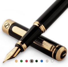 Scriveiner Black Lacquer Fountain Pen