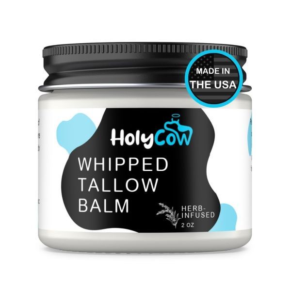 HolyCow Whipped Beef Tallow Balm with Organic Jojoba Oil