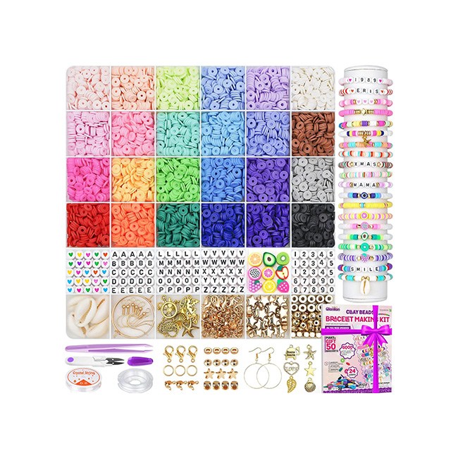 Gionlion  6000 Clay Beads Bracelet Making Kit
