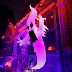 GOOSH 6 FT Halloween Inflatables Ghost Outdoor Window Decoration