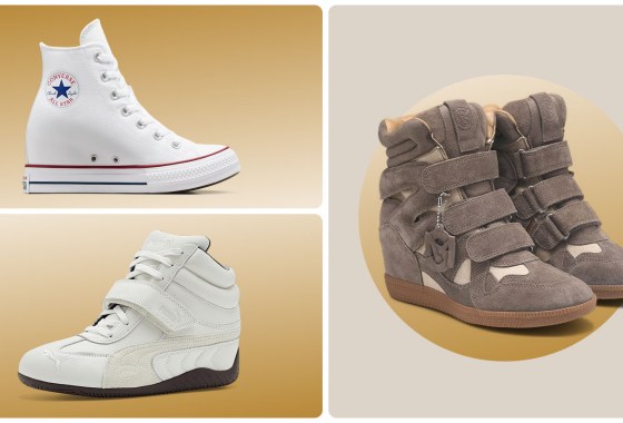 2010 is cool again: Wedge sneakers are back 