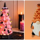 Vintage ceramic Halloween trees are all the rage this season