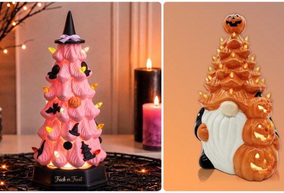 Vintage ceramic Halloween trees are all the rage this season
