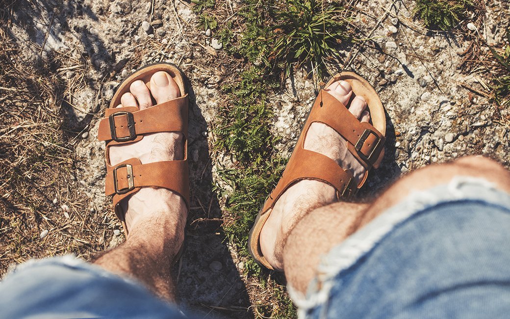 birkenstock sandals mens outfit