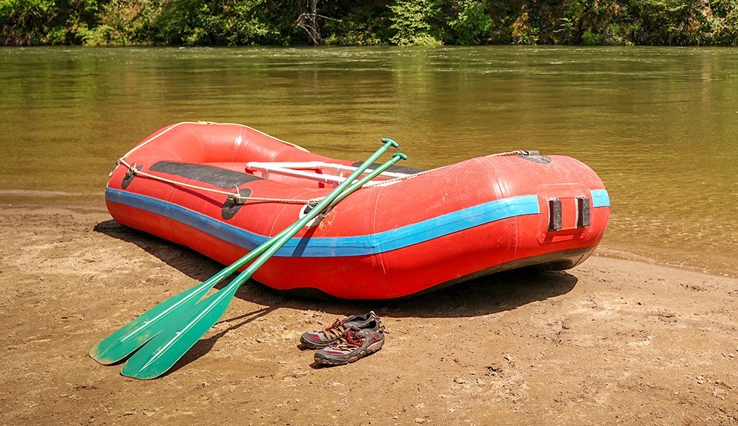 Airhead Angler Bay 6 Person Inflatable Fishing Boat Raft Float