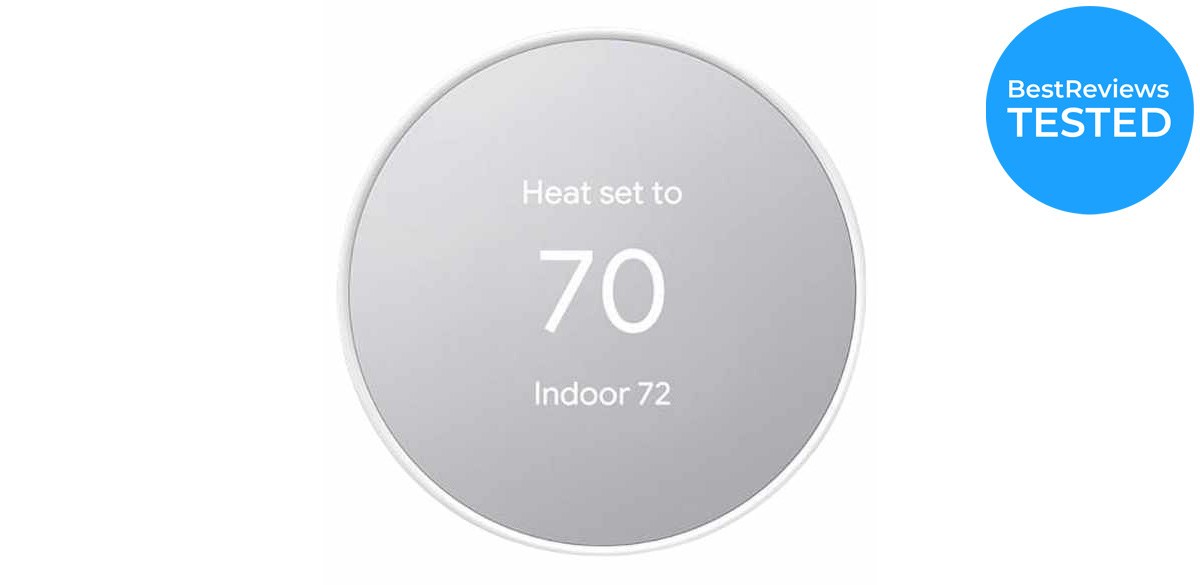 Google Nest Thermostat in Snow