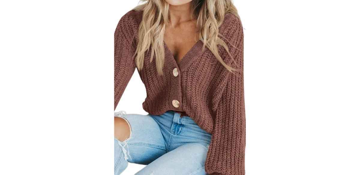 PRETTYGARDEN Women's Chunky Knit Open Front Cardigan Sweater