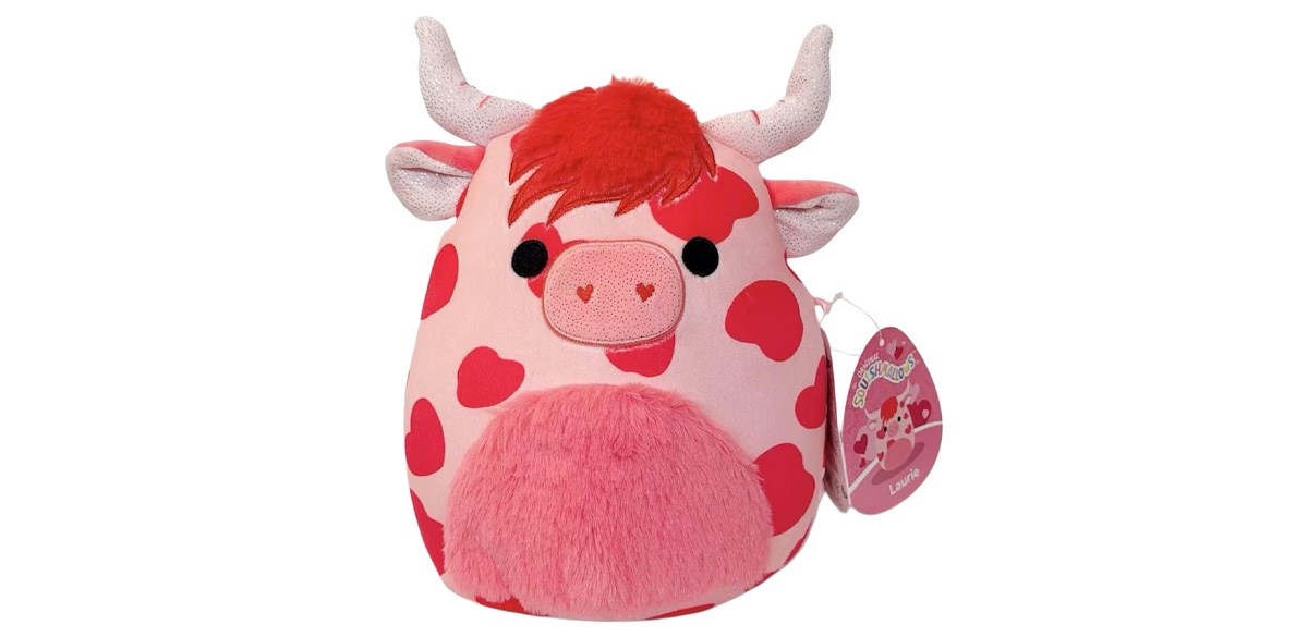 Best Squishmallows 2026 Original 8-Inch Valentine Squad Plush (Laurie The Highland Cow)