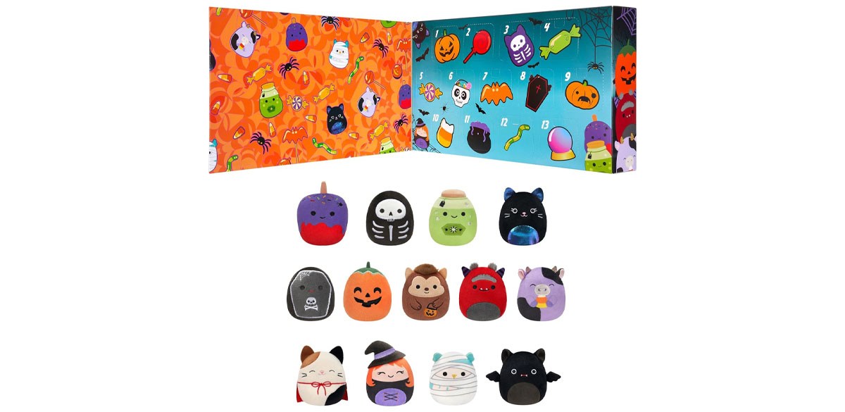 Squishmallows Original Micromallows Halloween Countdown Calendar 13-Pack Plush