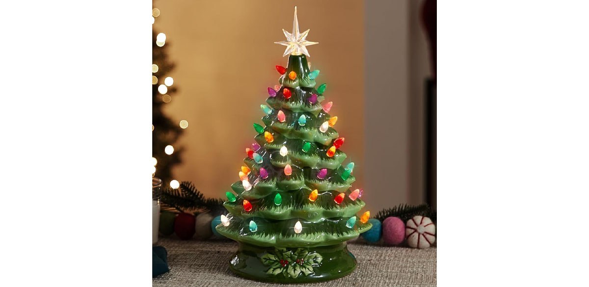 Best Choice Products 15in Ceramic Christmas Tree