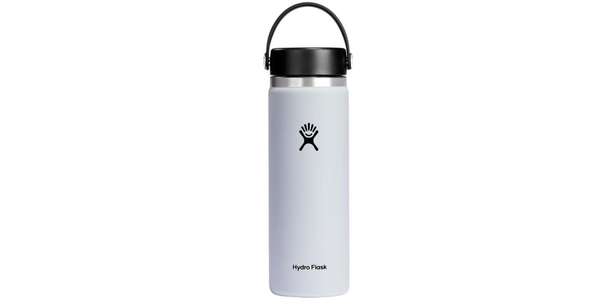 Hydro Flask 20-Oz Wide Flex Cap in White 