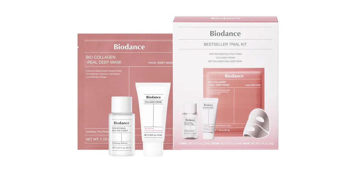 Biodance Bestseller Trial Kit for Gentle Exfoliation, Skin Smoothing, and Pore Perfecting