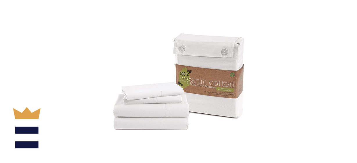 100% Organic Cotton 4-Piece Sheet Set