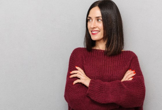 Best burgundy sweater dress