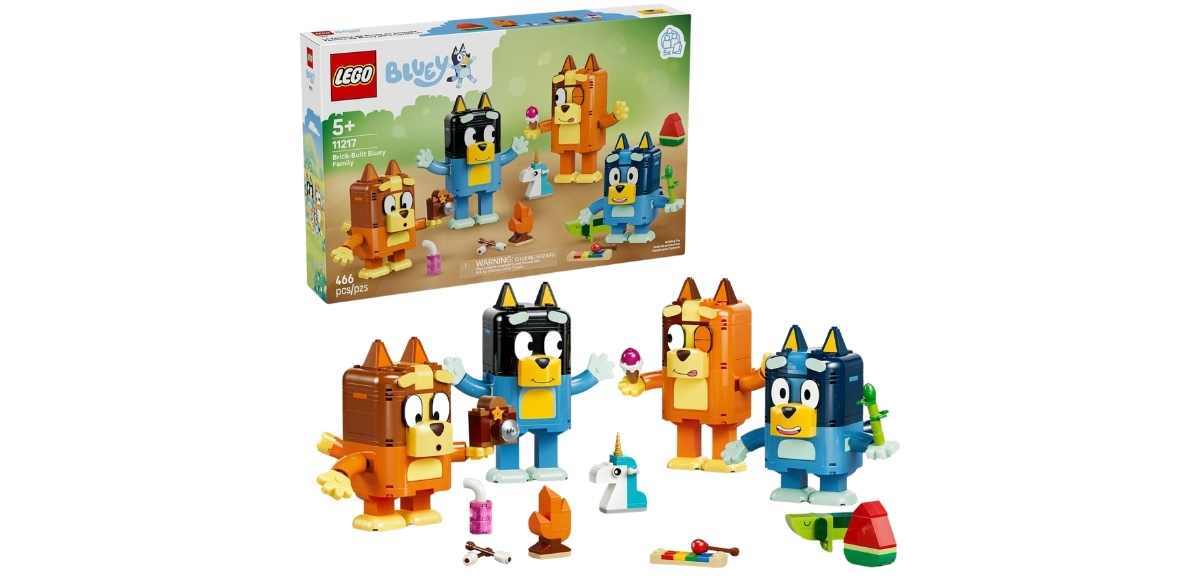 LEGO Bluey Brick-Built Bluey Family - Building Toy