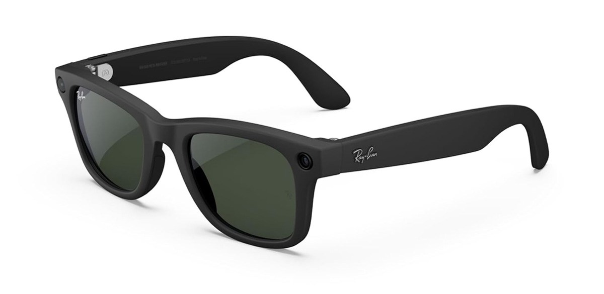 Ray-Ban Meta (Gen 1), Wayfarer, Matte Black Smart AI Glasses for Men, Women