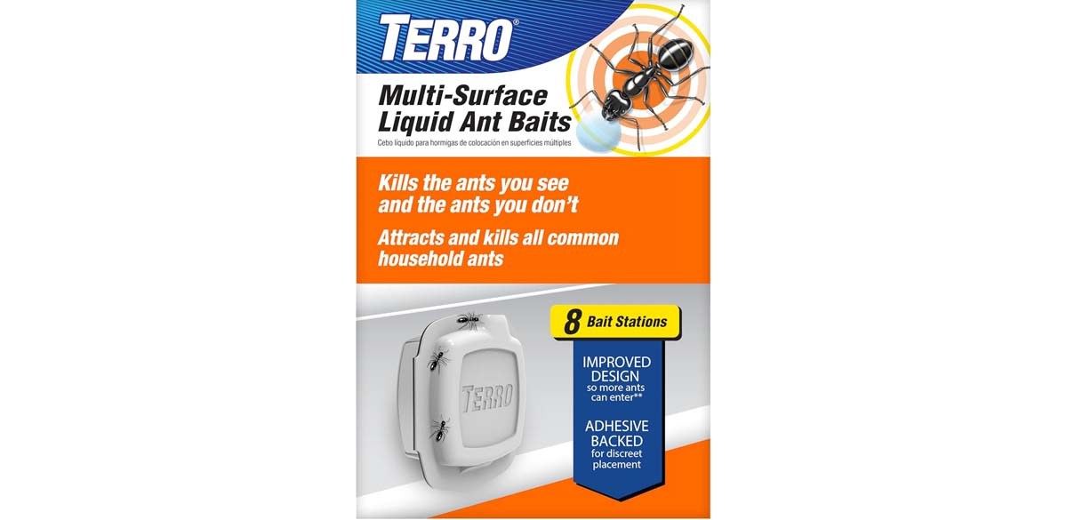 TERRO Indoor Liquid Ant Baits with Adhesive Strips