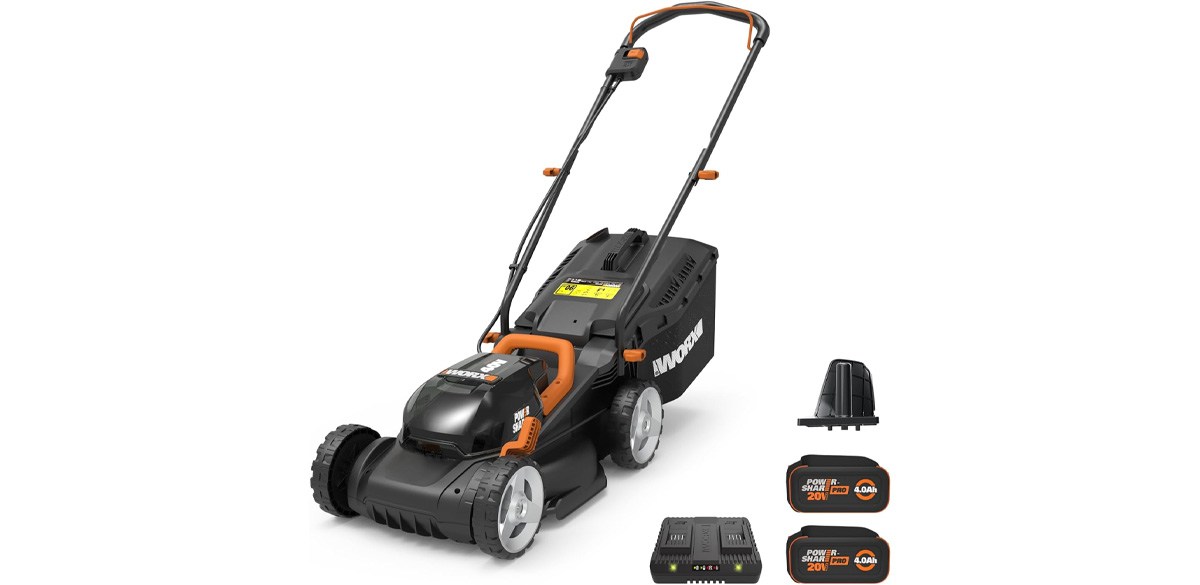 WORX 14in Cordless Lawn Mower