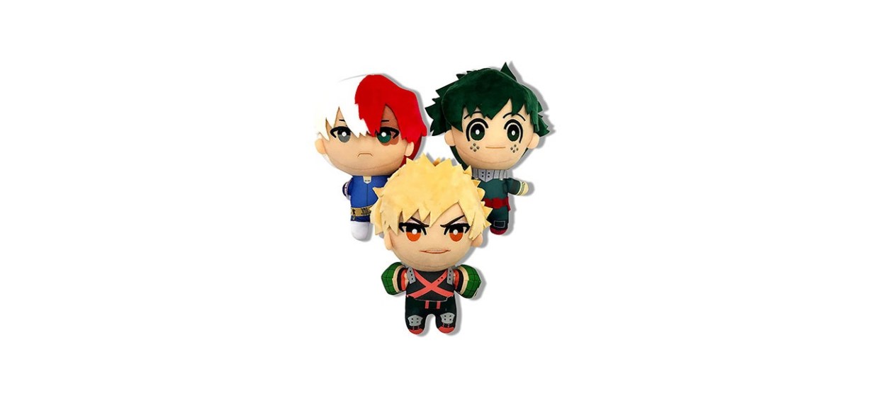 3PCS Anime Plush My Hero Academia