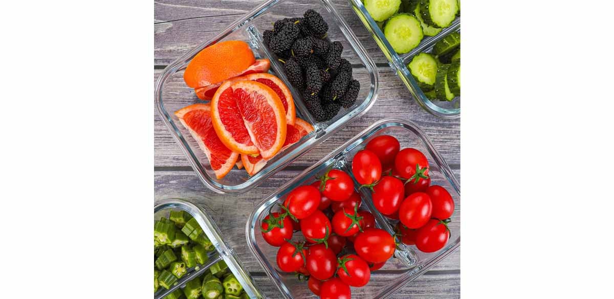 10 Packs 30oz Glass Meal Prep Containers 2 Compartments