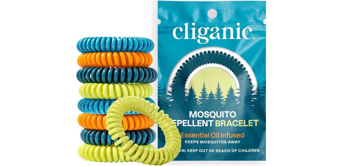 Cliganic 25 Pack Mosquito Repellent Bracelets