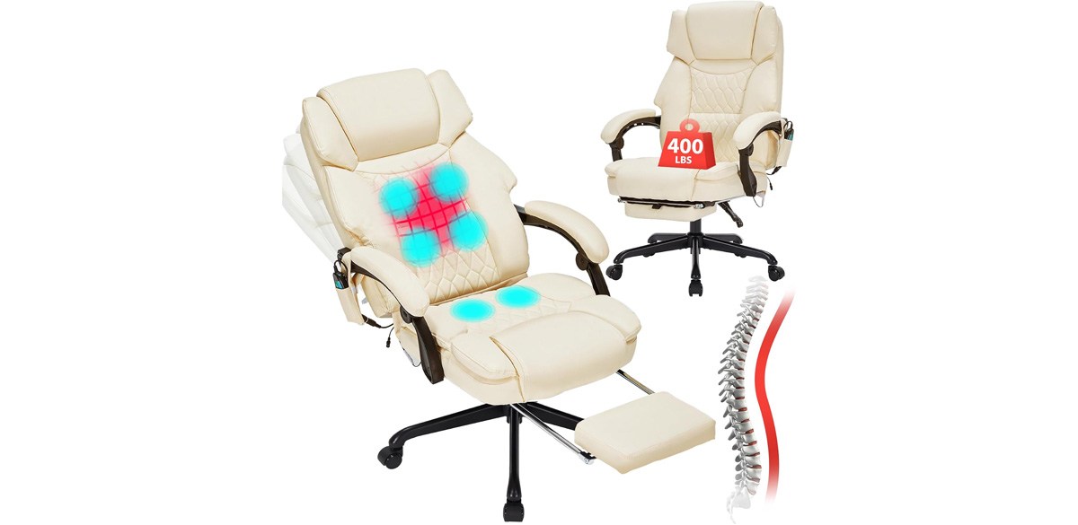 HESL Massage Office Chair with Foot Rest