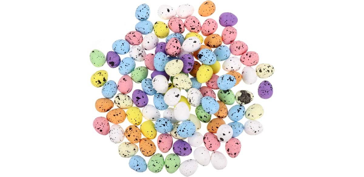 PRETYZOOM 100pcs Artificial Bird Eggs