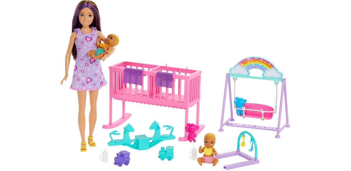 Barbie Skipper Doll &amp; Nursery Playset with Accessories