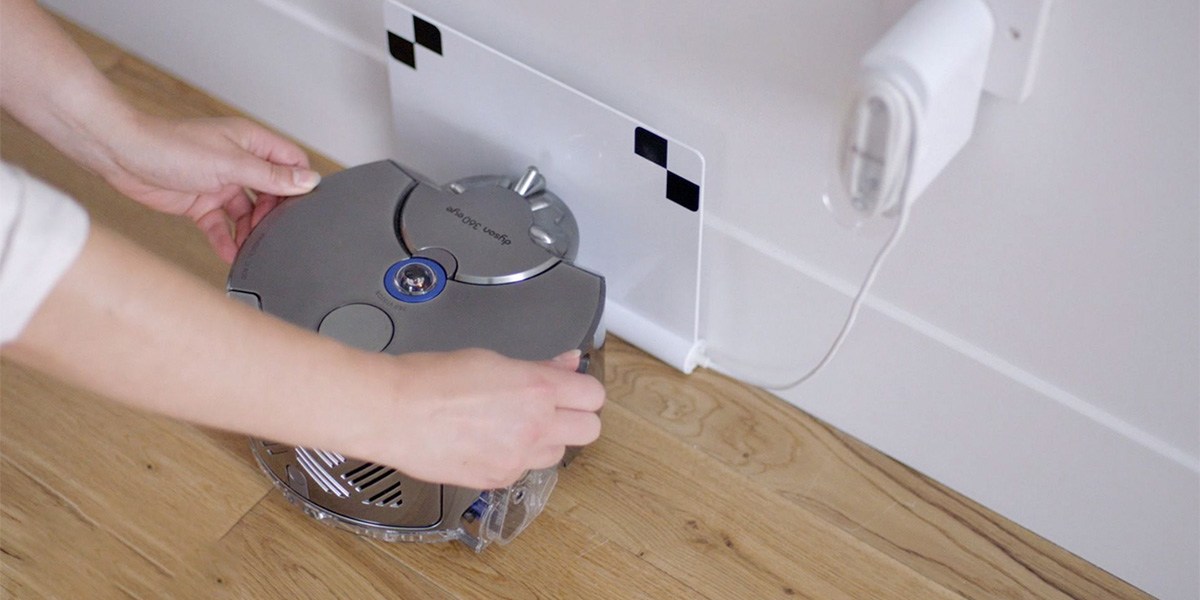 Dyson 360 Eye on charging dock