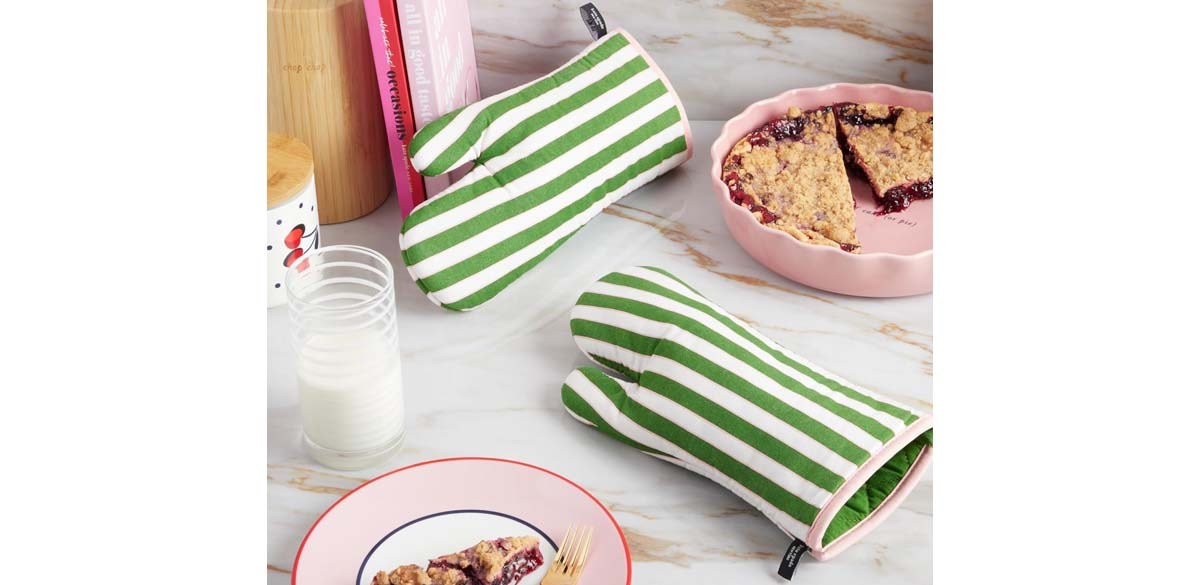 kate spade new york Botanical Stripe Oven Mitt 2-Pack Set