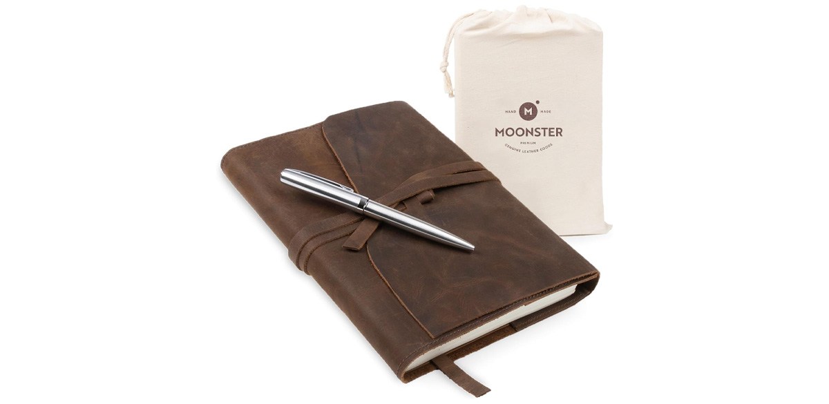 Moonster Leather Journal Refillable Notebook