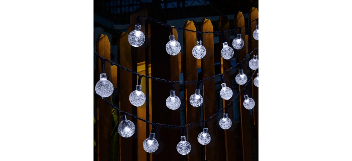 The Party Aisle Cottone 256'' Outdoor Solar Powered Lights