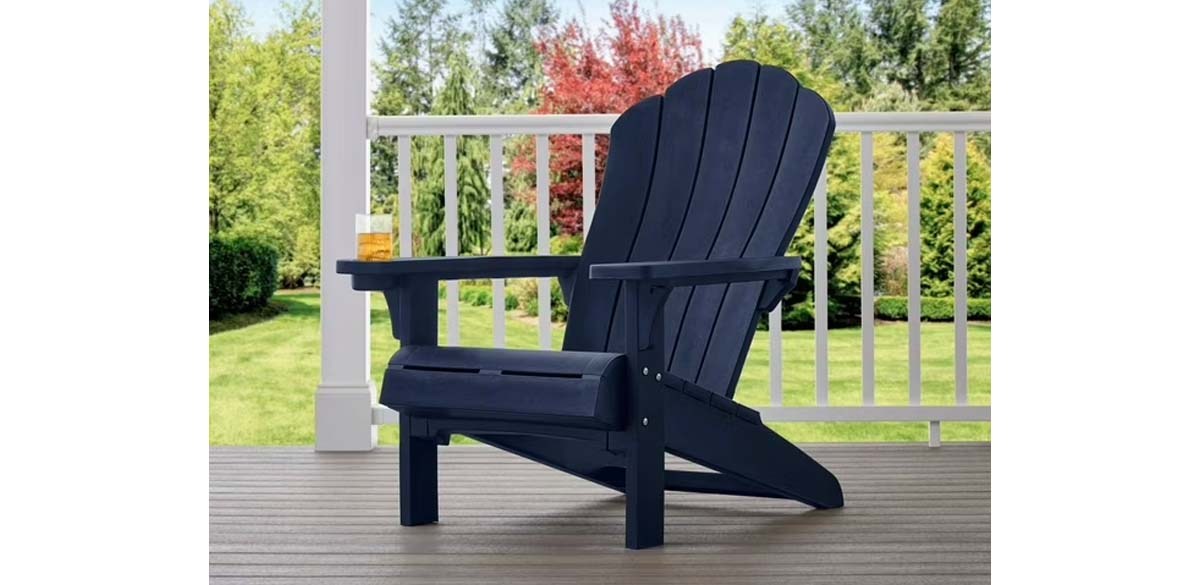Keter Everest Adirondack Chair with Integrated Cupholder