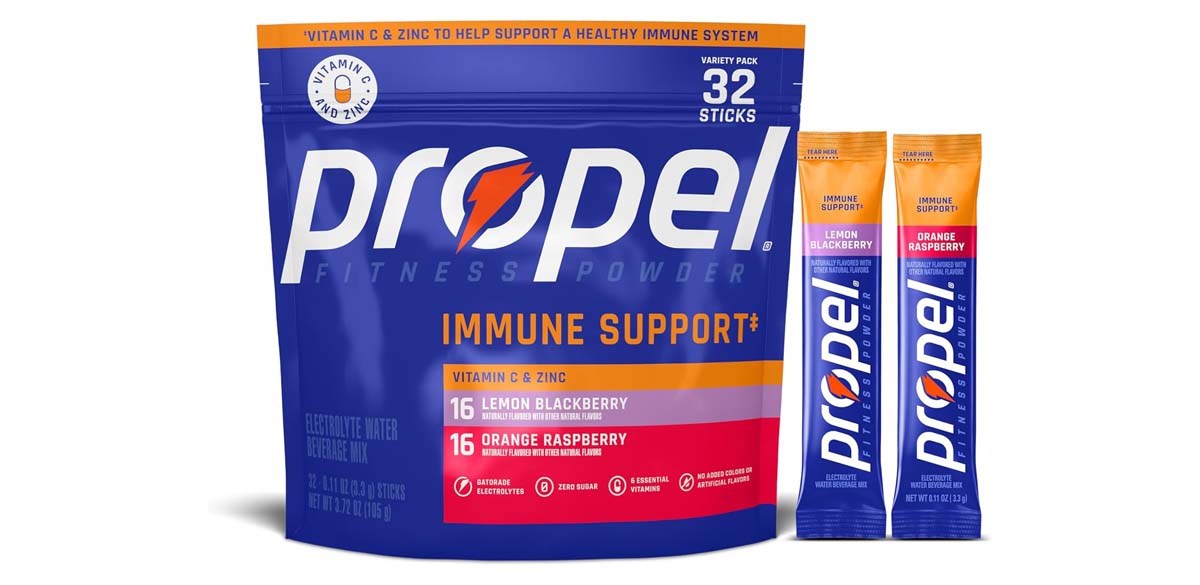 Propel Immune Support Electrolyte Powder Drink Mix