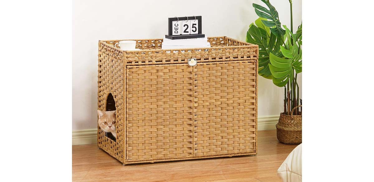 Setvson Cat Litter Box Enclosure