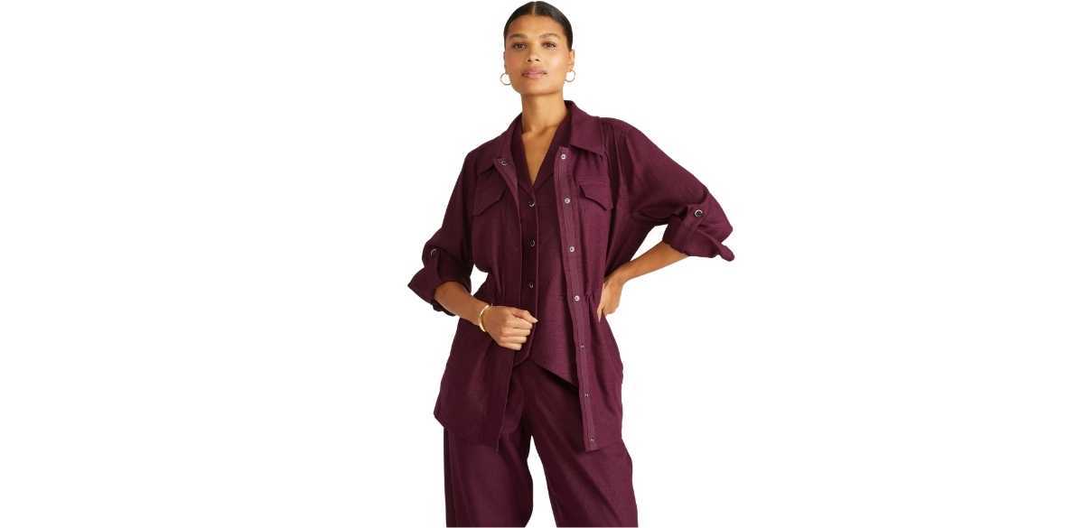 Vineyard Linen Jacket-Acai