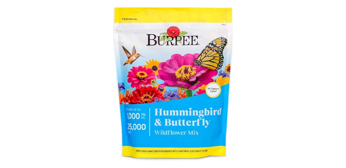 Burpee Wildflower 25,000 Bulk, 1 Bag 18 Varieties of Non-GMO Flower Seeds