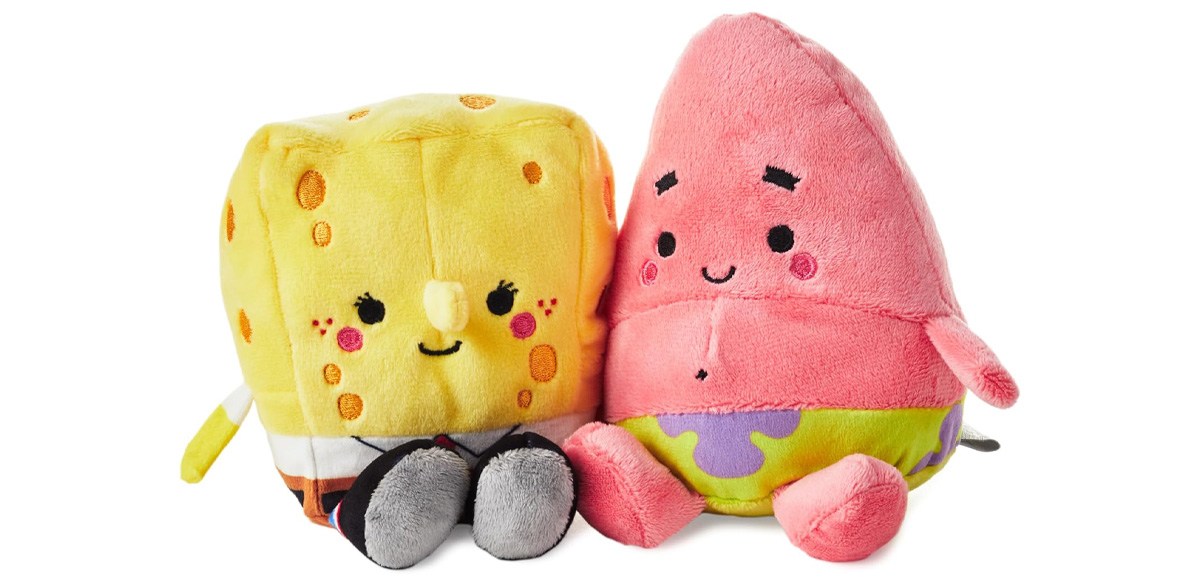  Hallmark Better Together Nickelodeon Magnetic Plush (Spongebob and Patrick)