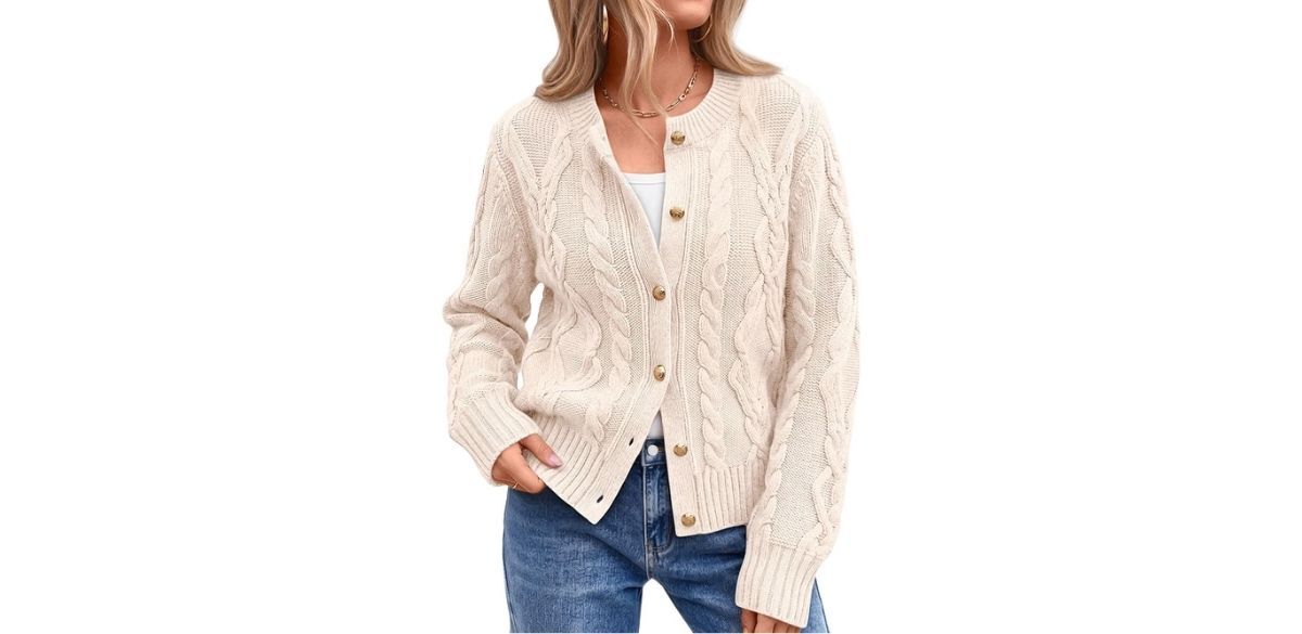 Trendy Queen Cable Knit Cardigan