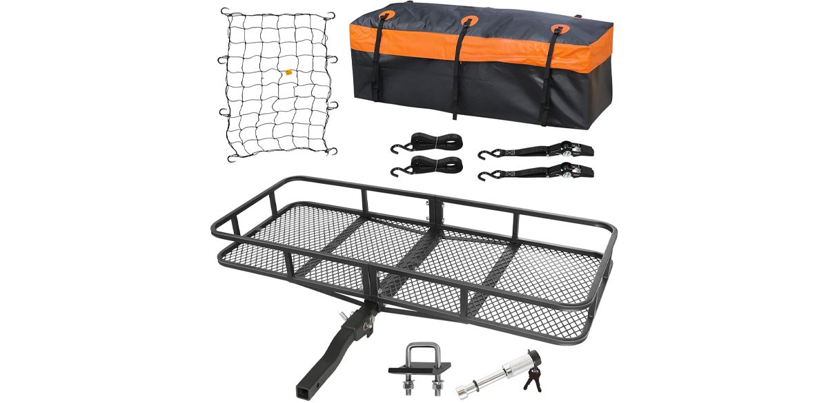 WEIZE Folding Hitch-Mount Cargo Carrier
