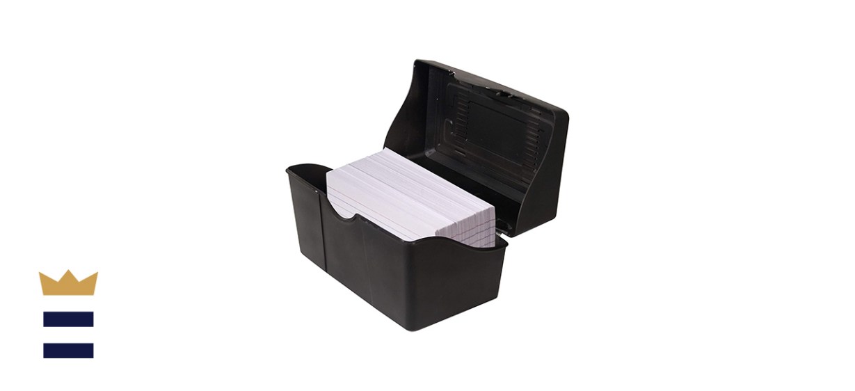 Advantus Stackable Flip Top 3 x 5 Index Card Holder