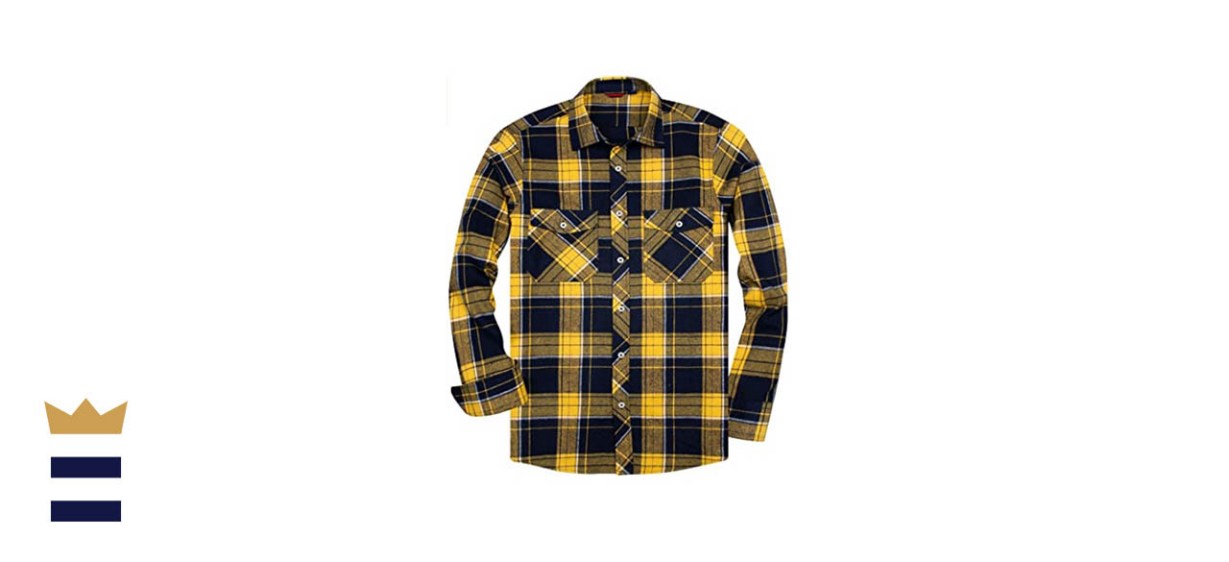 Alimens &amp; Gentle Men's Button Down Flannel Shirt