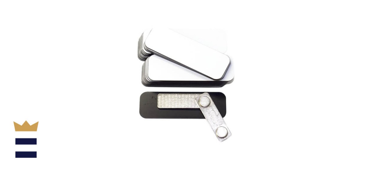 All Quality 25-Pack of Magnetic Name Tags and Badge Blanks