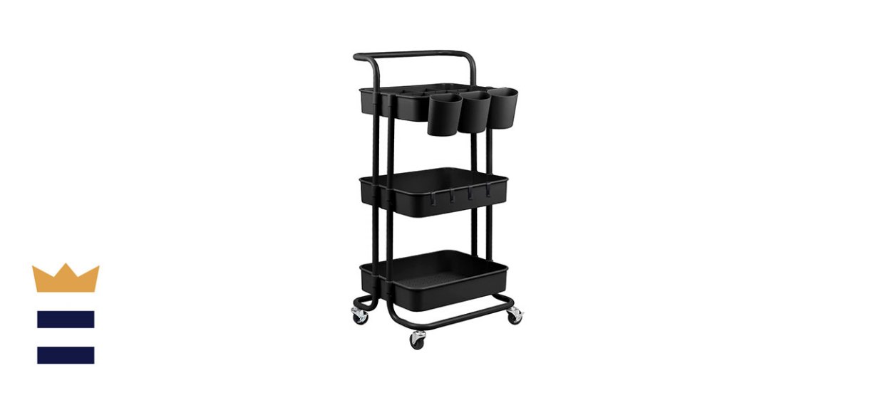 Alvorog Three-Tier Rolling Utility Cart